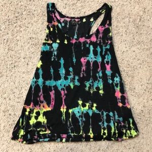 Arizona racer back tie dye tank top